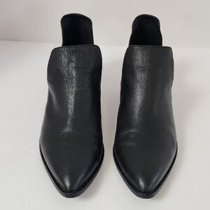 Chinese Laundry Women's Black Leather Ankle Boots, sz 9/40
